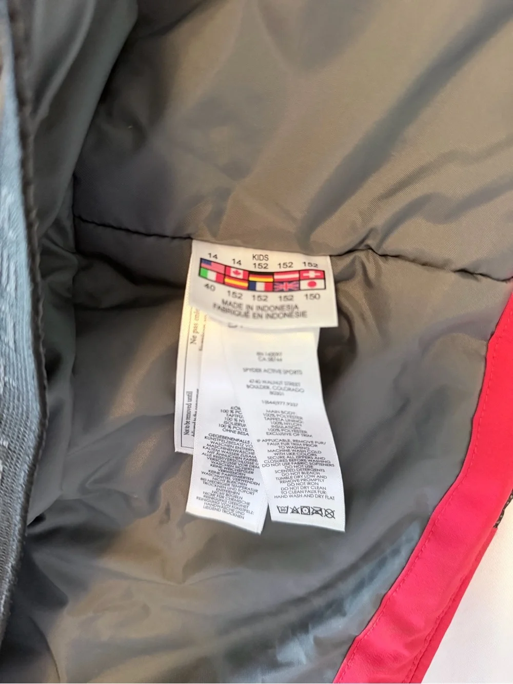 Spyder kids insulated